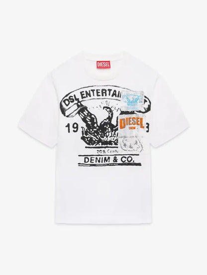 DIESEL KIDS TDERSIM GRAPHIC T SHIRT