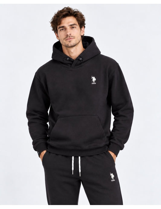 U.S POLO ASSN MAN DOUBLE HORSE LOGO BOXY FIT HOODIE