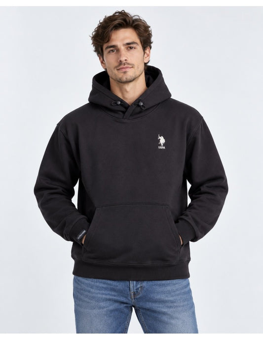 U.S POLO ASSN MAN DOUBLE HORSE LOGO BOXY FIT HOODIE