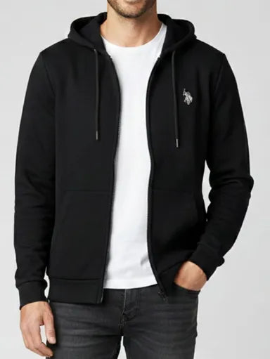 U.S POLO ASSN MAN FULL ZIP COTTON HOODIE