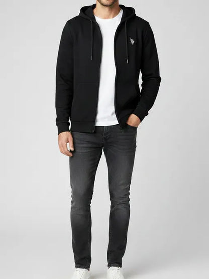 U.S POLO ASSN MAN FULL ZIP COTTON HOODIE