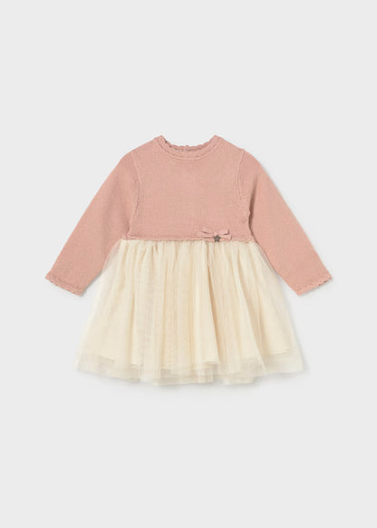 MAYORAL KNITTED TULLE DRESS