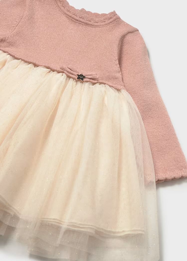 MAYORAL KNITTED TULLE DRESS