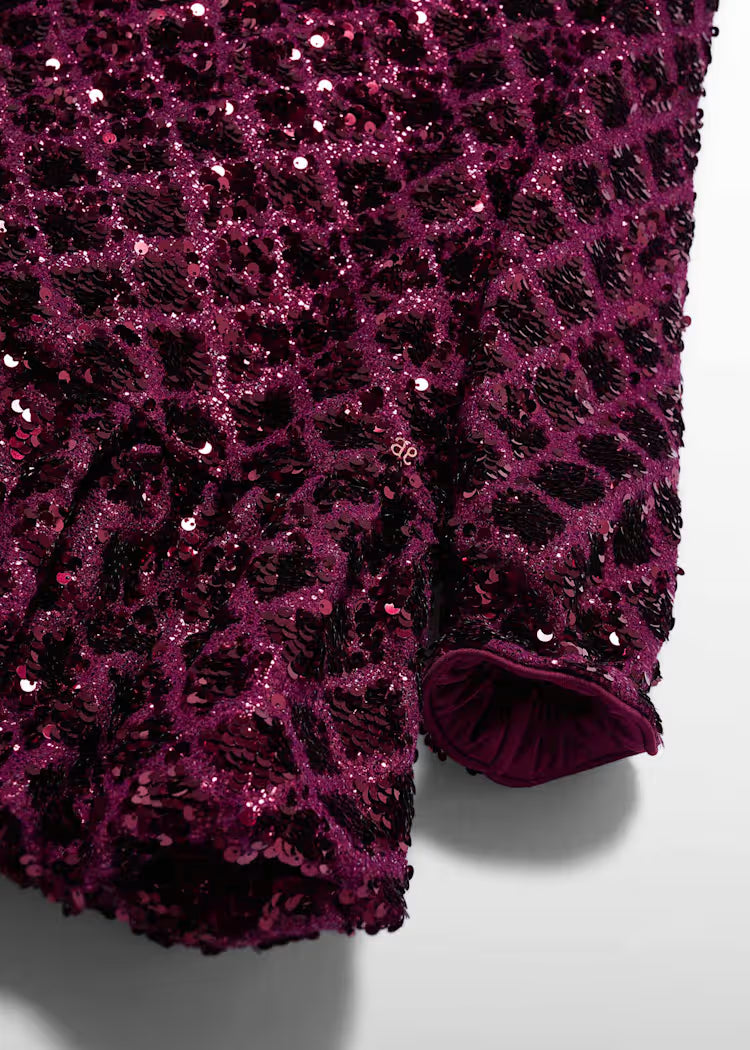 ABEL & LULA GIRLS DIAMOND-SEQUIN DRESS