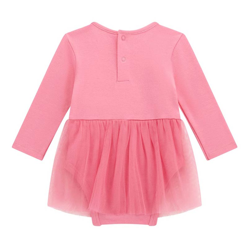GUESS BABY DRESS WITH INTERLOCK OVERALL