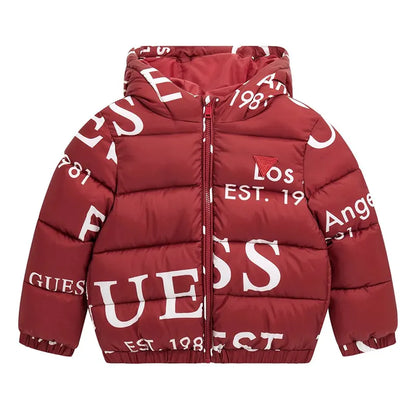 GUESS JEANS OVERSIZED HOODED PUFFER JACKET