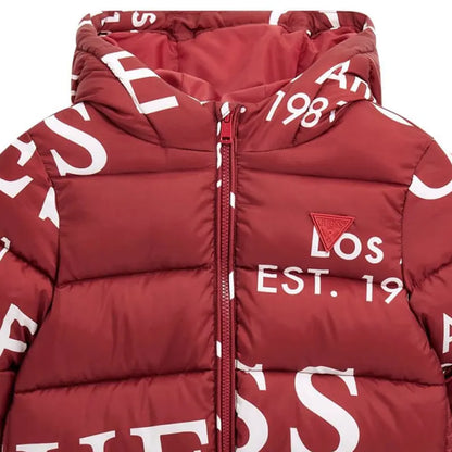 GUESS JEANS OVERSIZED HOODED PUFFER JACKET