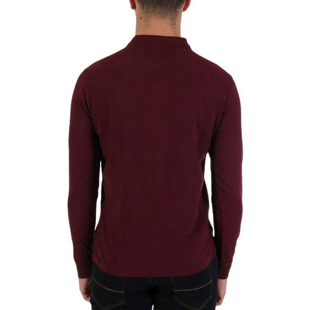 U.S POLO ASSN  LS POLO SHIRT IN PIQUE COTTON