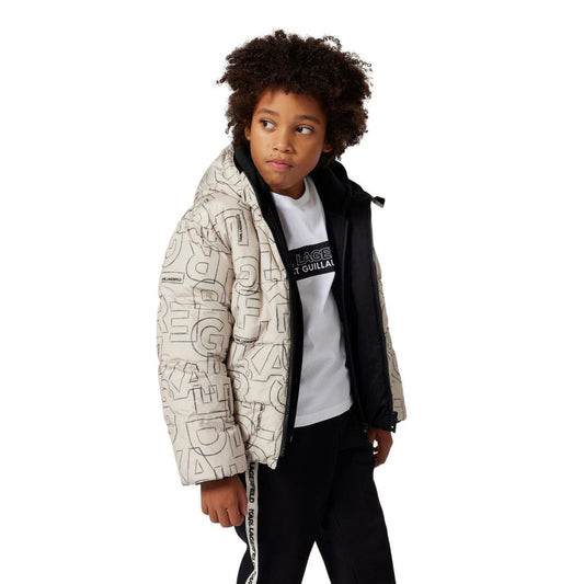 KARL LAGERFELD KIDS REVERSIBLE PUFFER JACKET