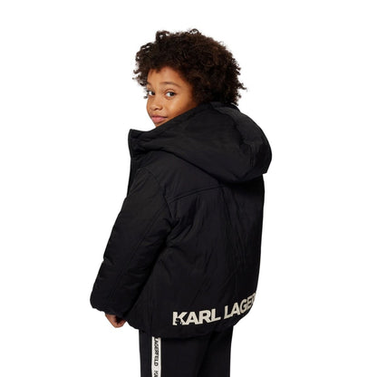 KARL LAGERFELD KIDS REVERSIBLE PUFFER JACKET