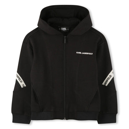 KARL LAGERFELD KIDS SIDE TAPE LOGO SWEATSHIRT