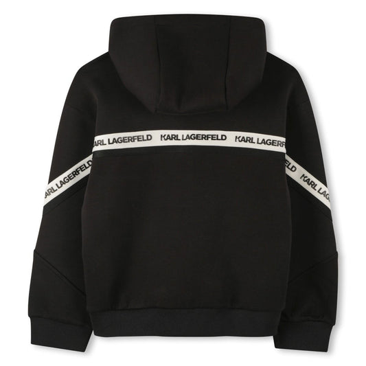 KARL LAGERFELD KIDS SIDE TAPE LOGO SWEATSHIRT