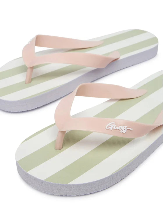 GUESS KIDS STRIPED FLIP FLOPS