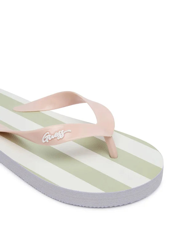 GUESS KIDS STRIPED FLIP FLOPS