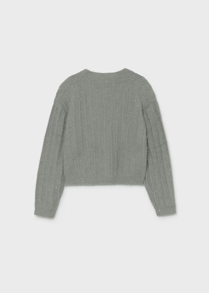 MAYORAL SEQUINS KNIT CARDIGAN