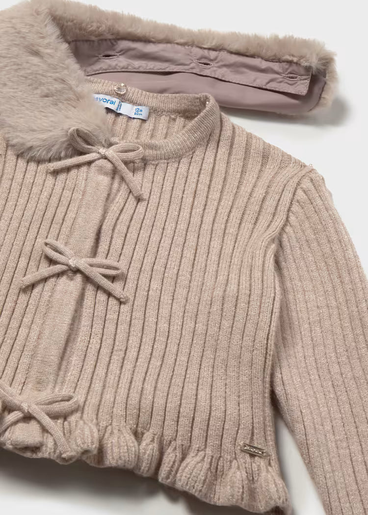 MAYORAL KIDS KNITTED BOLERO CARDIGAN