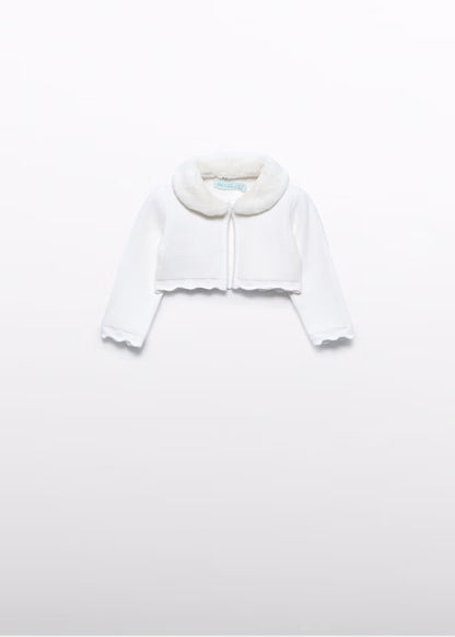 MAYORAL ABEL&LULA KNITTED CARDIGAN COLLAR BOLEERO