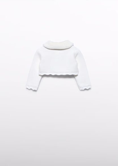 MAYORAL ABEL&LULA KNITTED CARDIGAN COLLAR BOLEERO