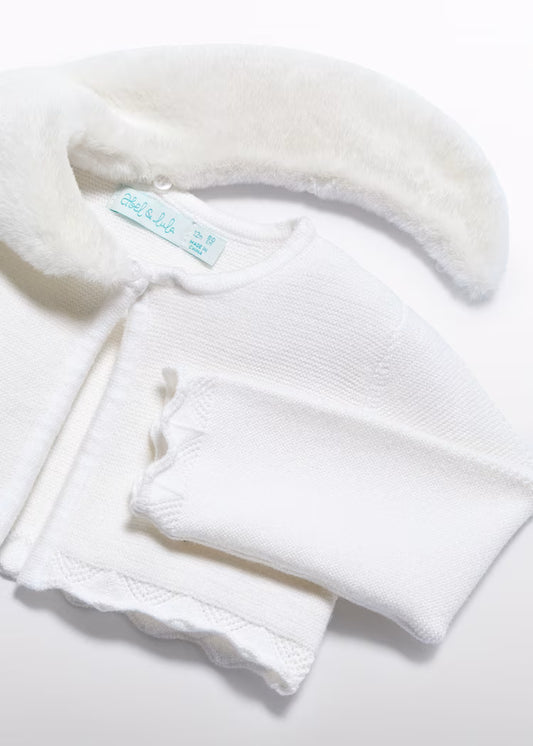 MAYORAL ABEL&LULA KNITTED CARDIGAN COLLAR BOLEERO