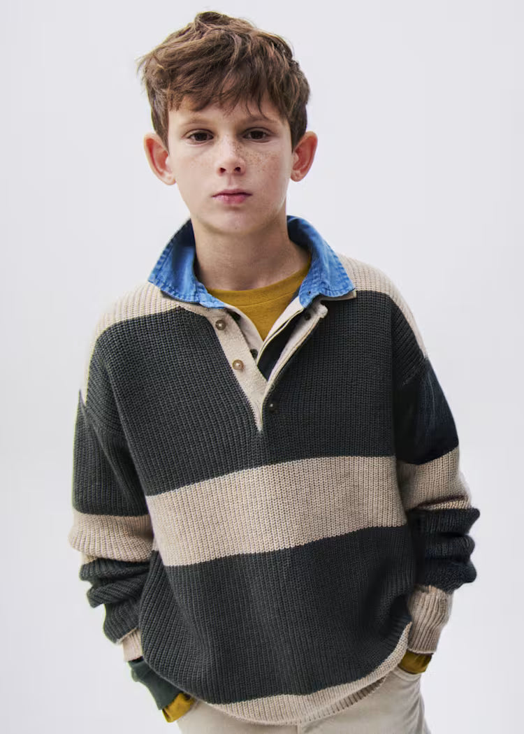 MAYORAL KIDS POLO NECK KNITTED SWEATER