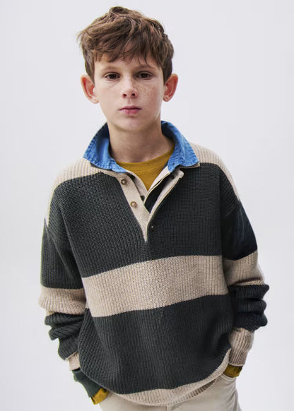 MAYORAL KIDS POLO NECK KNITTED SWEATER