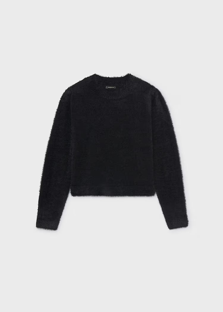 MAYORAL GIRL SHORT-FUR SWEATSHIRT