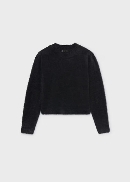 MAYORAL GIRL SHORT-FUR SWEATSHIRT