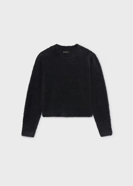MAYORAL GIRL SHORT-FUR SWEATSHIRT