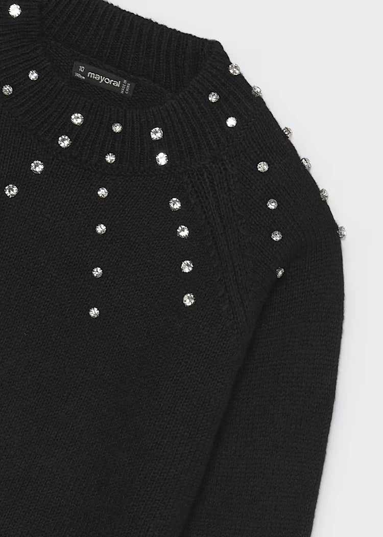 MAYORAL GIRLS STRASS-APPLIQUE SWEATSHIRT