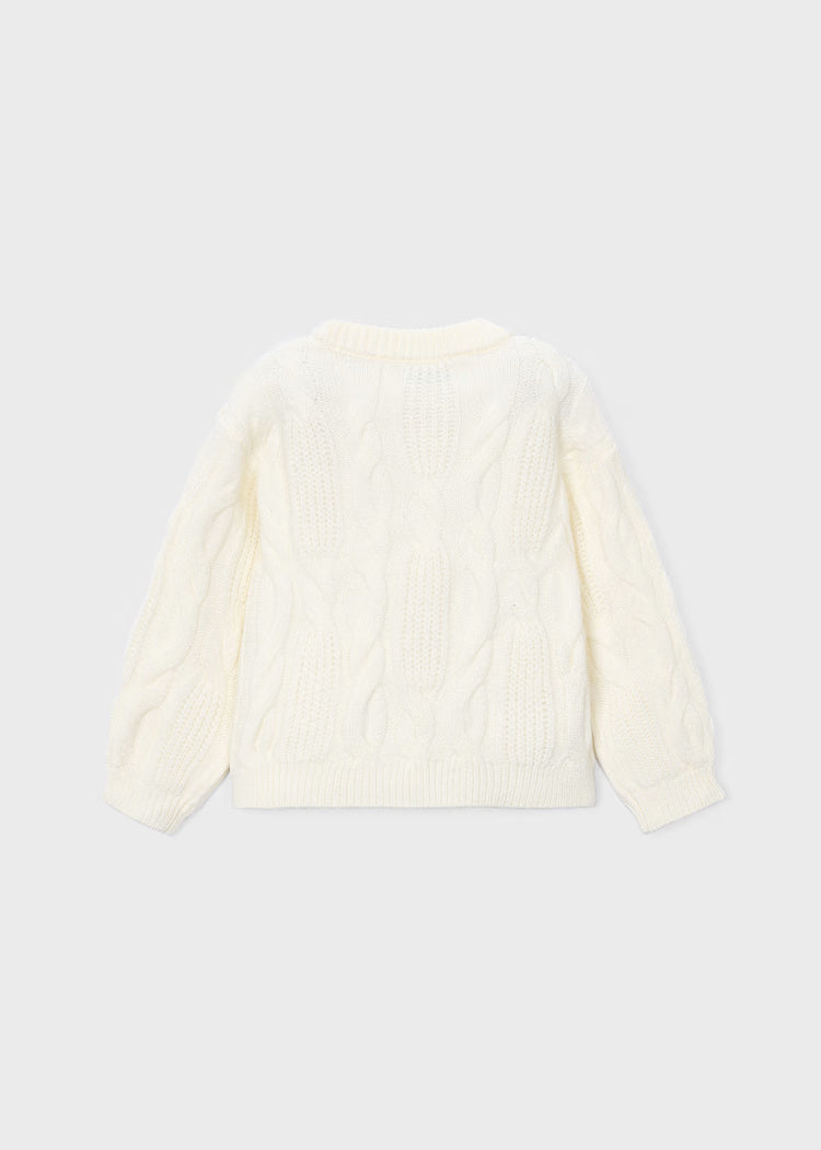 MAYORAL 3D FLOWERS PRINT KNIT JUMPER