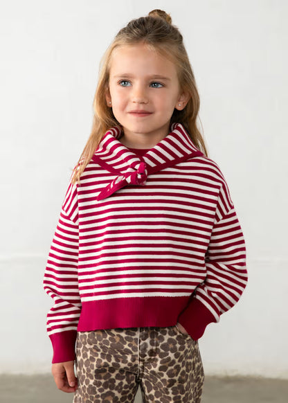 MAYORAL STRIPED JERSEY SCARF FOR GIRL