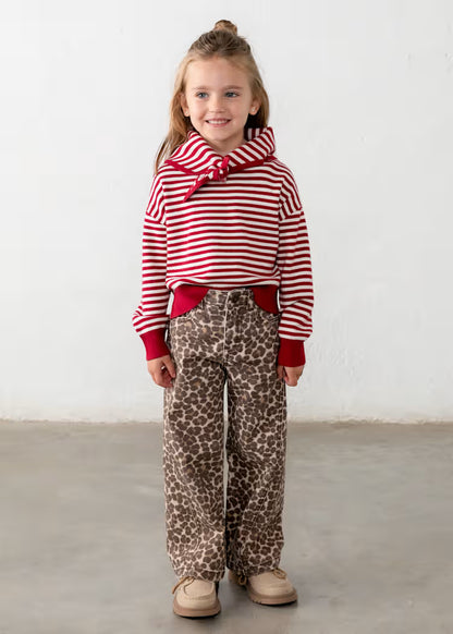 MAYORAL STRIPED JERSEY SCARF FOR GIRL