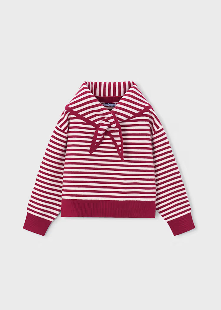 MAYORAL STRIPED JERSEY SCARF FOR GIRL