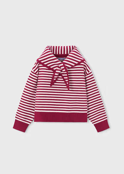 MAYORAL STRIPED JERSEY SCARF FOR GIRL