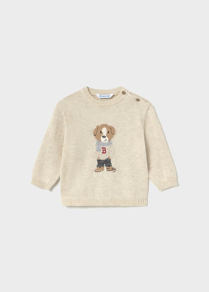 MAYORAL KIDS ANIMAL MOTIF KNITTED SWEATSHIRT