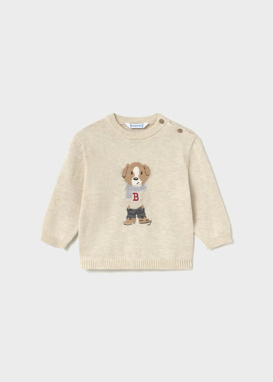 MAYORAL KIDS ANIMAL MOTIF KNITTED SWEATSHIRT