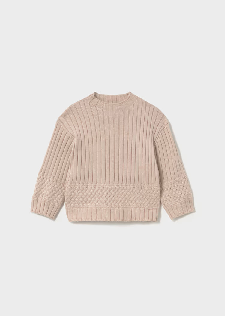 MAYORAL KIDS TEXTURED KNITTED JUMPER