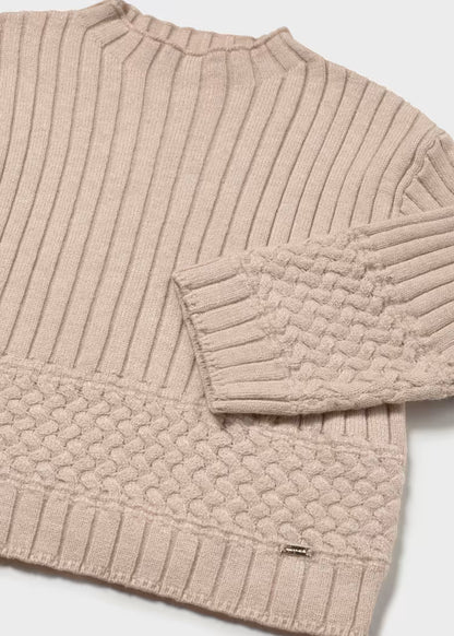 MAYORAL KIDS TEXTURED KNITTED JUMPER