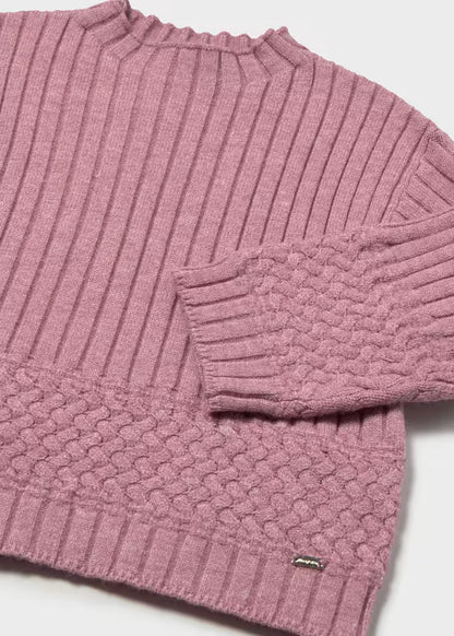 MAYORAL GIRLS TEXTURED KNITTED JERSEY
